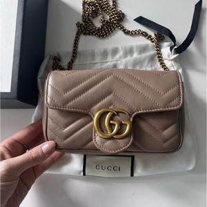 GG Marmont Leather Gucci Super Mini